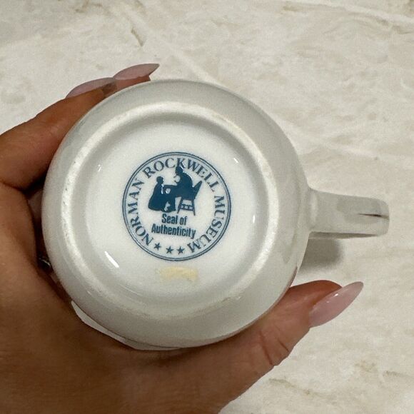 Norman Rockwell Coffee Mug The Lighthouse Keeper's Daughter Collectors Cup 1982 - Picture 5 of 6